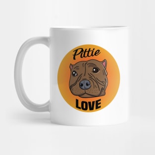 Pittie Love Pitbull Design Mug